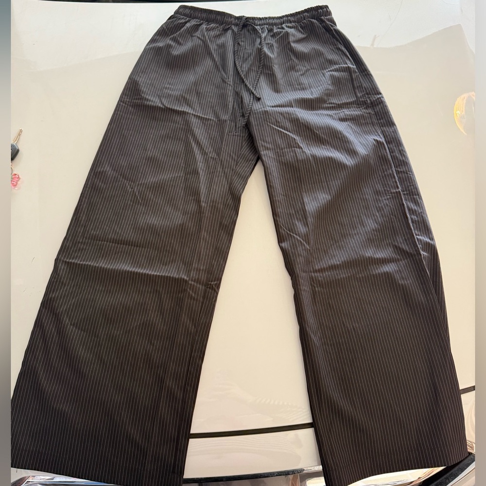 Pinstripe Pants Size Large Stretchy Work Pants